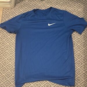 Nike Kids Sleeve Tee in Blue